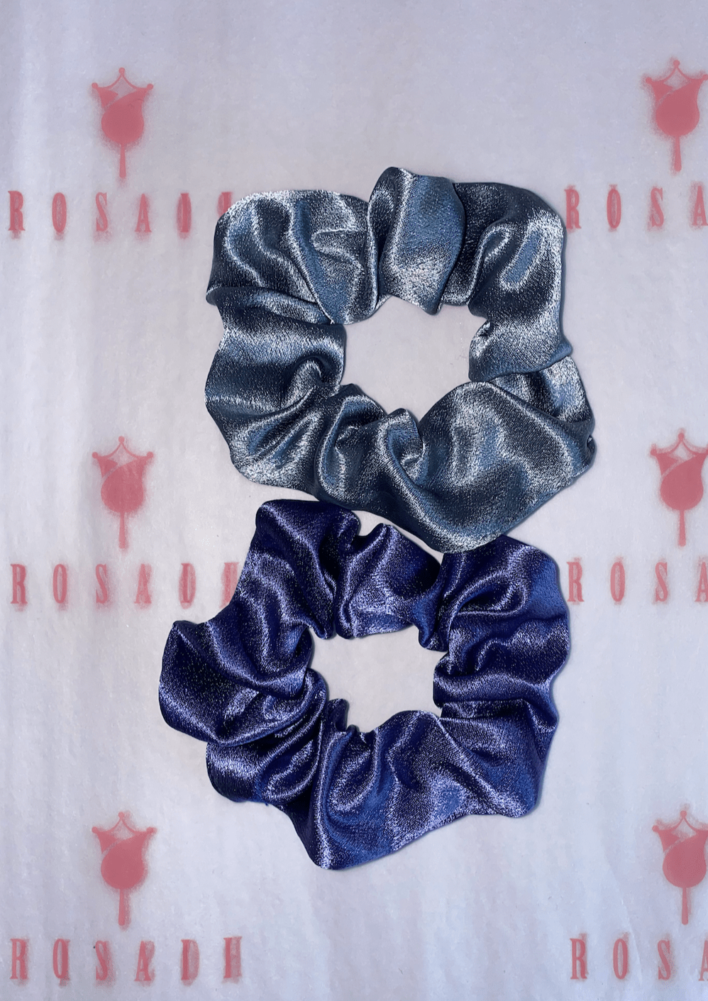 Blue Scrunchies - 2 pcs - ROSAII